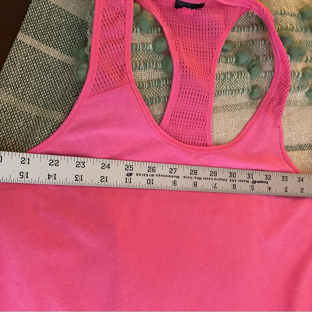 Bubble gum pink workout shirt.